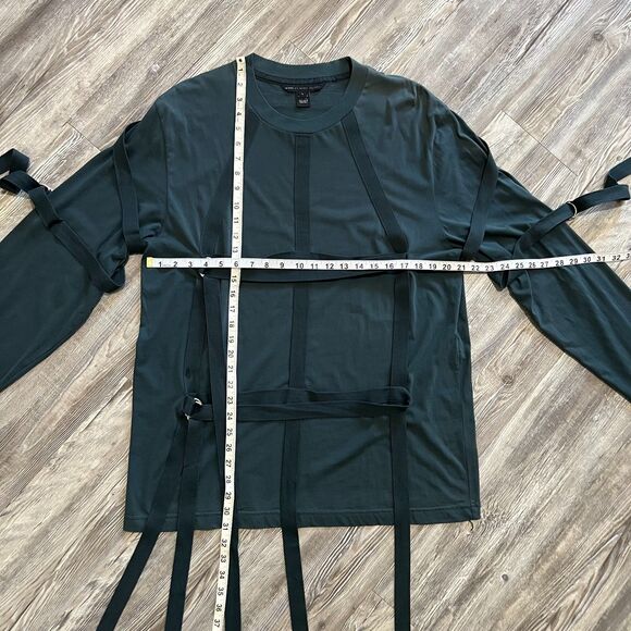 Marc by Marc Jacobs Strappy Long Sleeve Shirt L - Picture 5 of 8